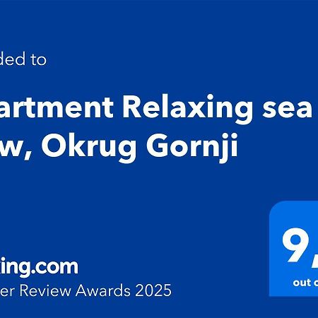 Apartment Relaxing Sea View, אוקרוג גורניי מראה חיצוני תמונה